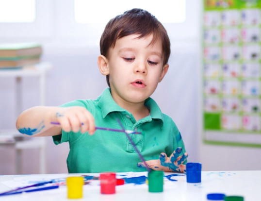 Child in occupational therapy session